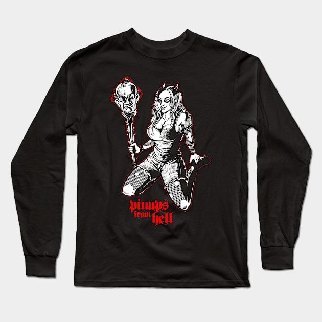 Pinups from Hell Long Sleeve T-Shirt by wildsidecomix